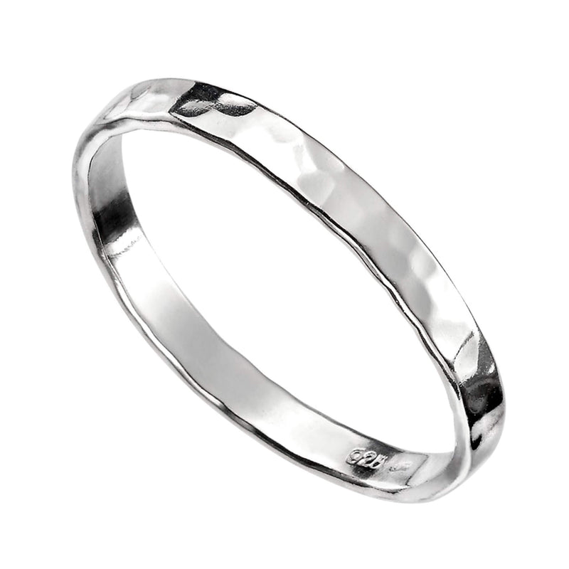 Beginnings Thin Hammered Band Ring