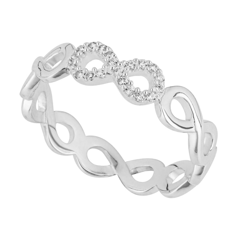 Beginnings Infinity Eternity Ring with CZ