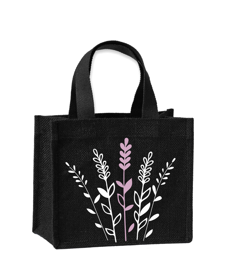 Lavender Collectionjute Bags in Three Sizes