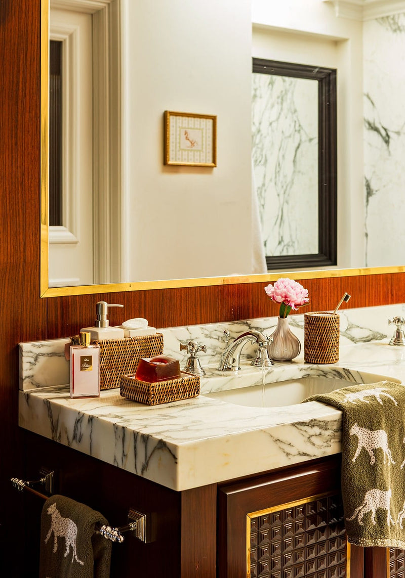 Rosie's Suds and Style Rattan Soap Dish