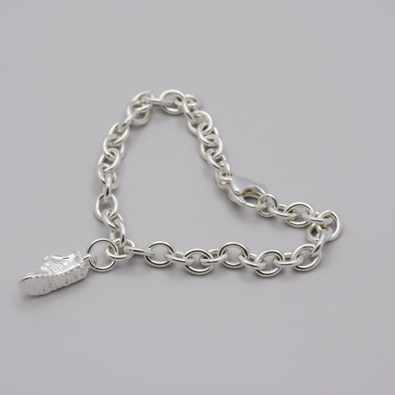 Running Shoe Silver Charm