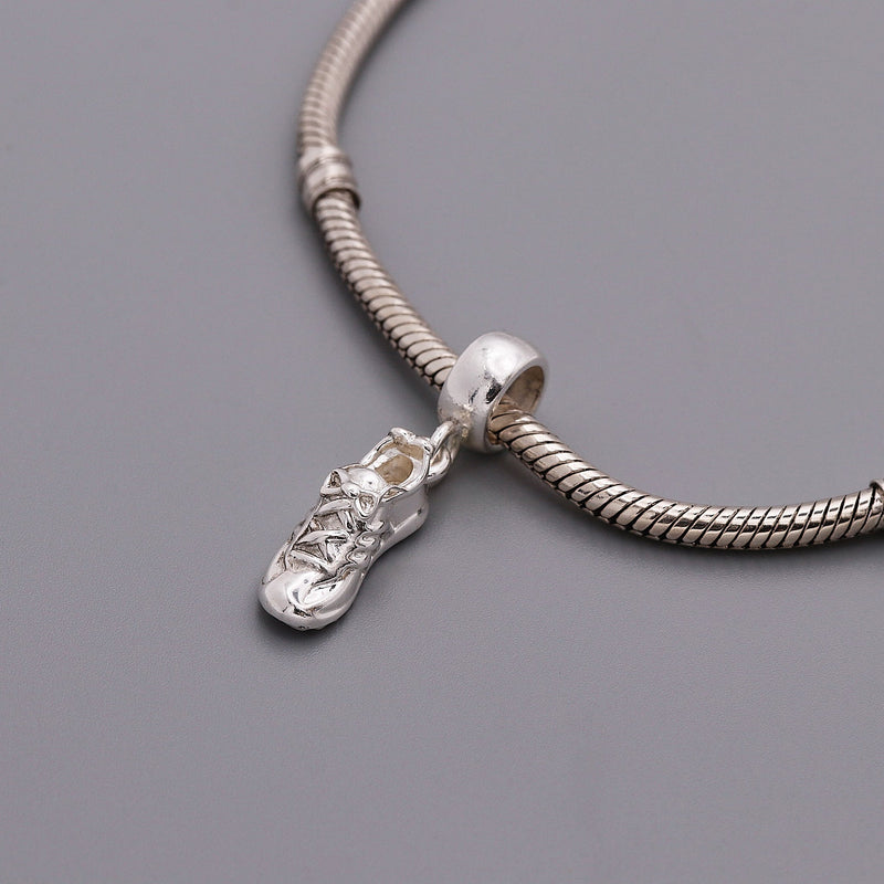 Running Shoe Silver Charm