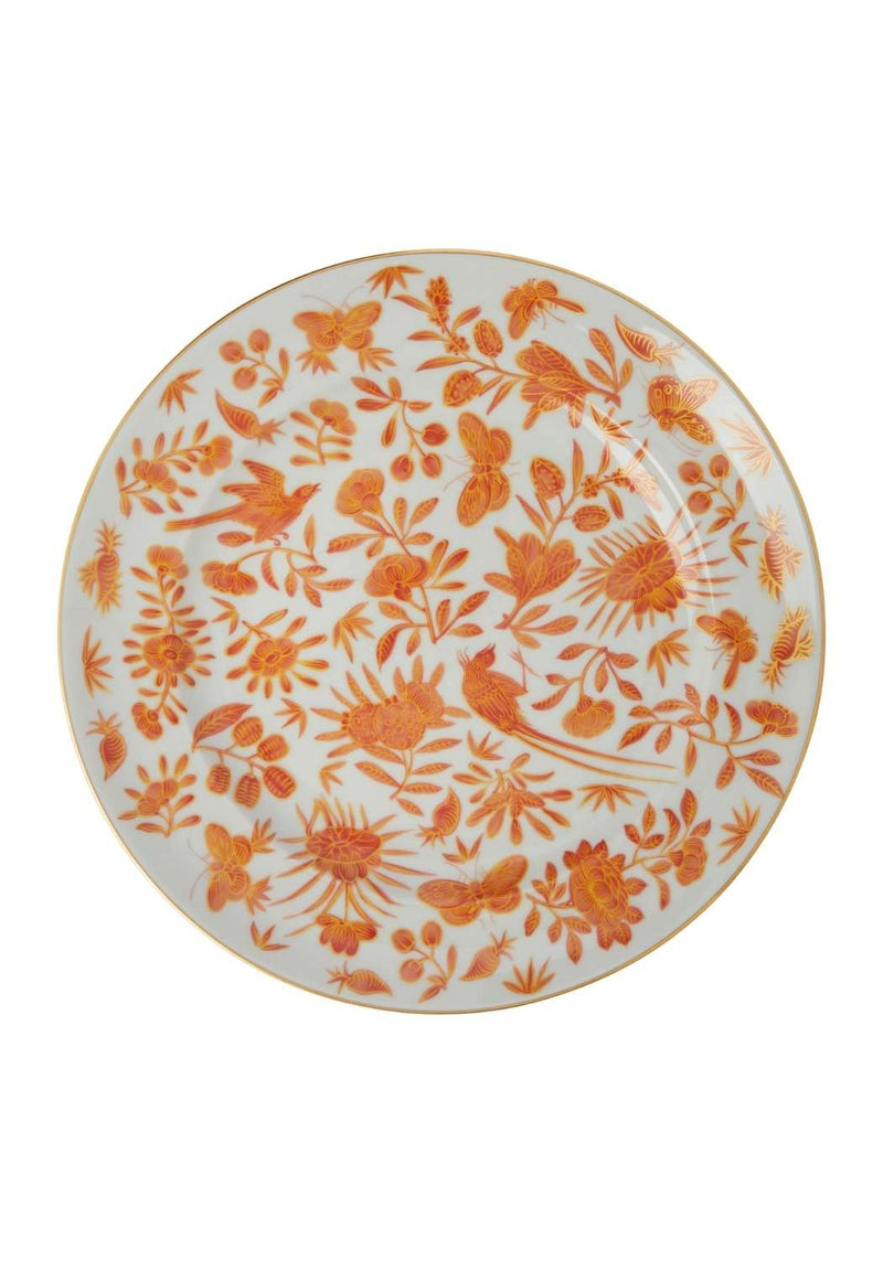 Sacred Bird and Butterfly Mottahedeh Archival Revival Dinner Plates  - Set of 4