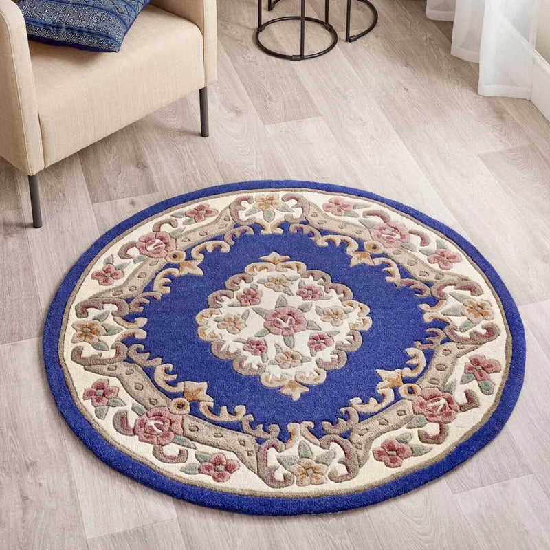 Shensi Navy Medallion Rug