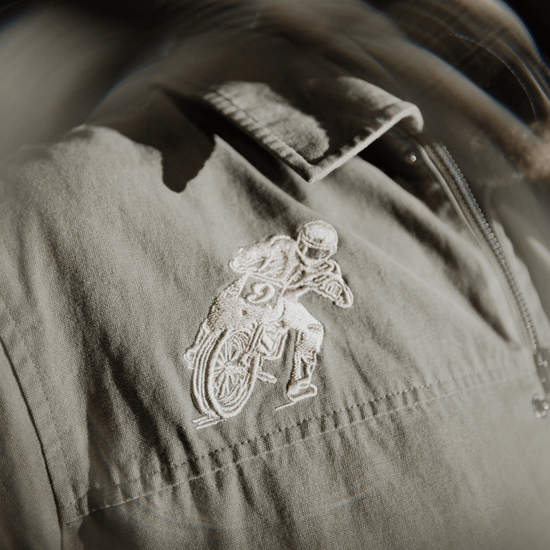 Green Flattrack Moto Shacket