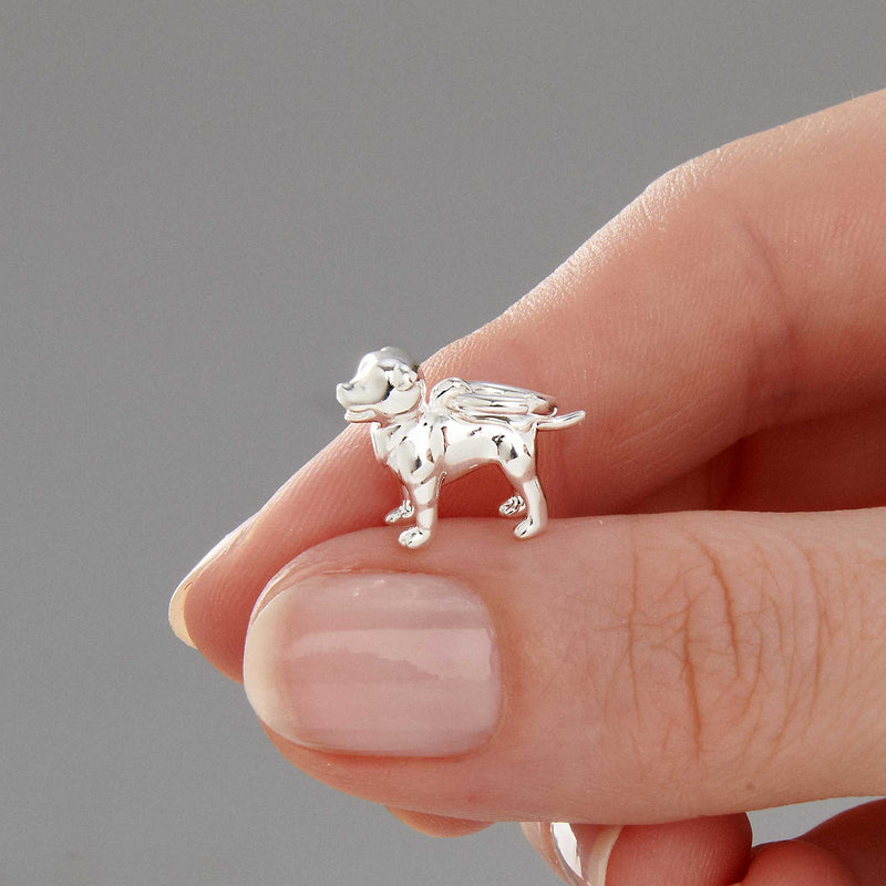 Staffordshire Bull Terrier Silver Dog Charm