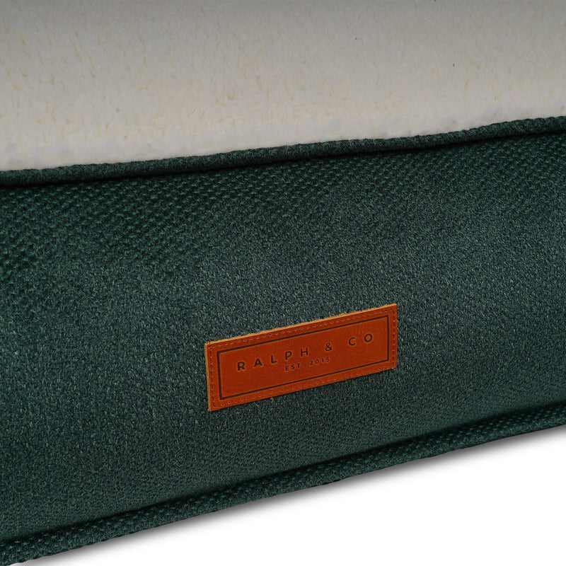 THE RICHMOND | LUXURY GREEN FLAT PILLOW DOG BED