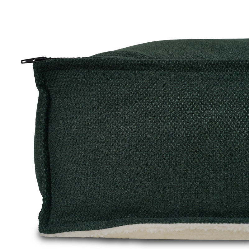 THE RICHMOND | LUXURY GREEN FLAT PILLOW DOG BED
