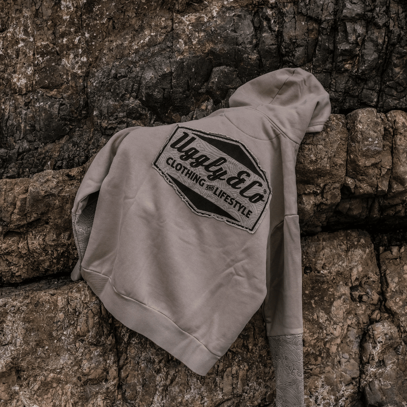 Beige Surf Diamond Hoodie