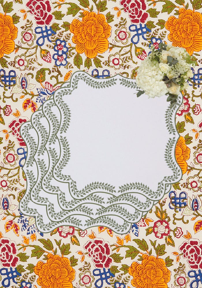 Tabitha Green Wreath Placemats - Set of 4