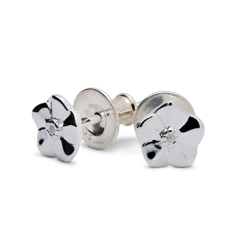 Forget-Me-Not Tiny Silver Stud Earrings