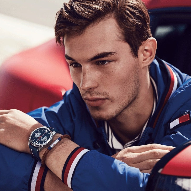 Tommy Hilfiger 1791476 Decker Men's Blue Silicone Watch