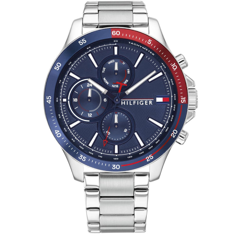 Tommy Hilfiger 1791718 Bank Men's Silver Watch