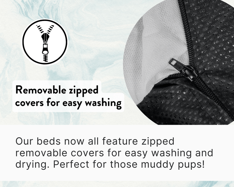 THE BALMORAL | LUXURY HERRINGBONE FLAT PILLOW DOG BED