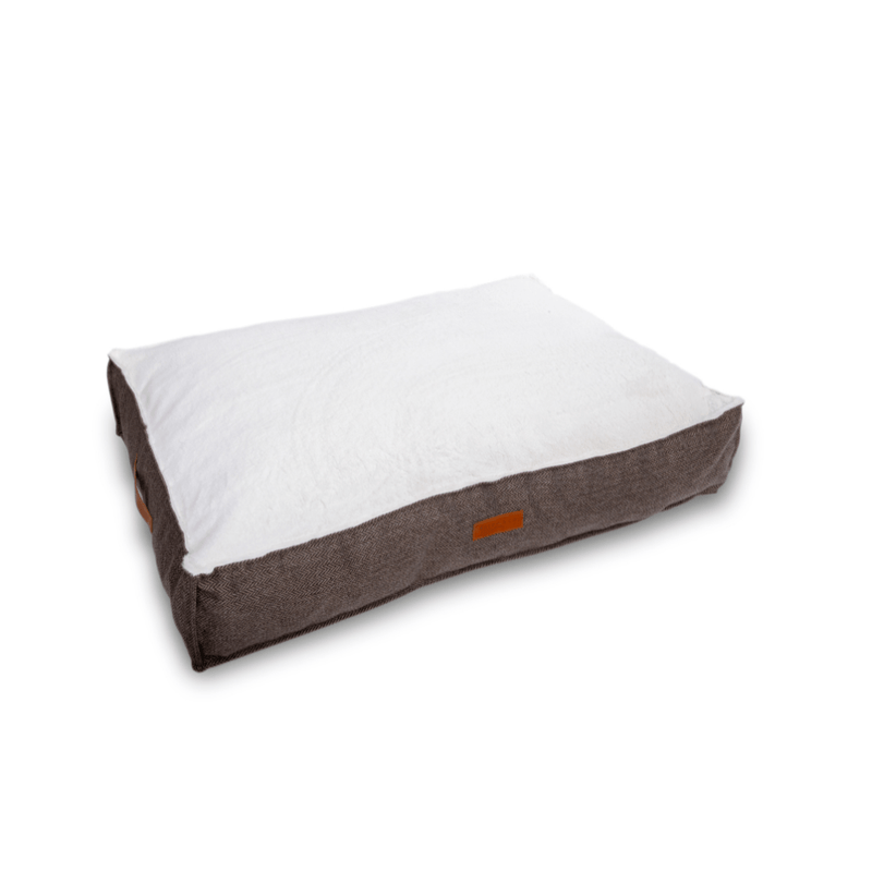 THE LINCOLN | LUXURY TWEED FLAT PILLOW DOG BED