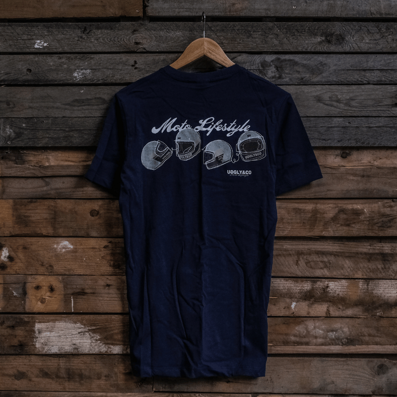 Navy U&C Helmet Tee