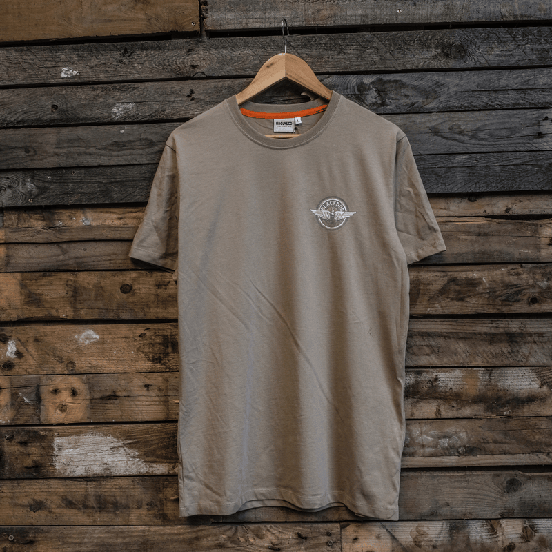 Beige Circle Wings Tee
