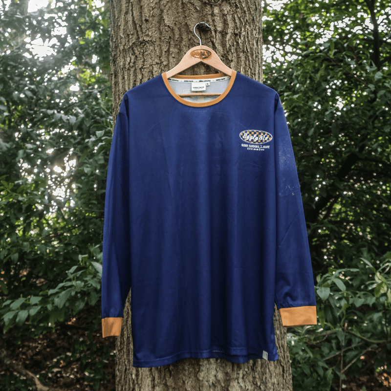 No.1 Blue Vintage Motocross Jersey