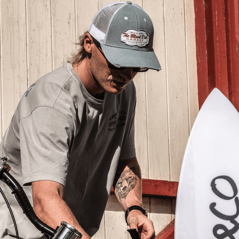 Denim Garage Trucker Hat