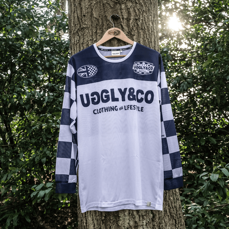 Chequered Vintage Motocross Jersey