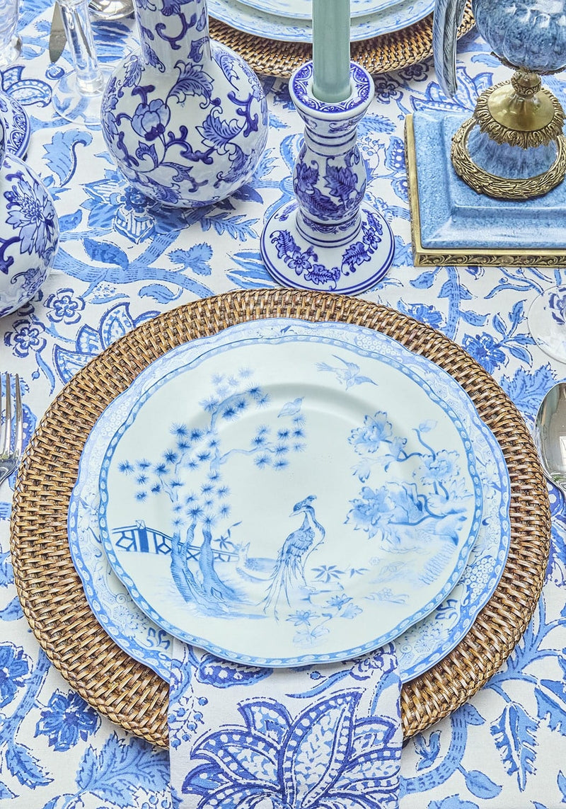 Virginia Blue and White Dessert Plates  - Set of 4