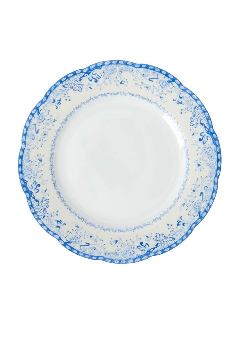 Virginia Blue and White Dinner Plates  - Set of 4
