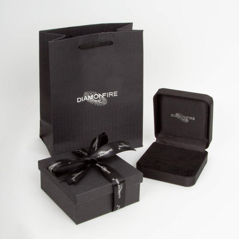Diamonfire Princess Cut Drop Pendant