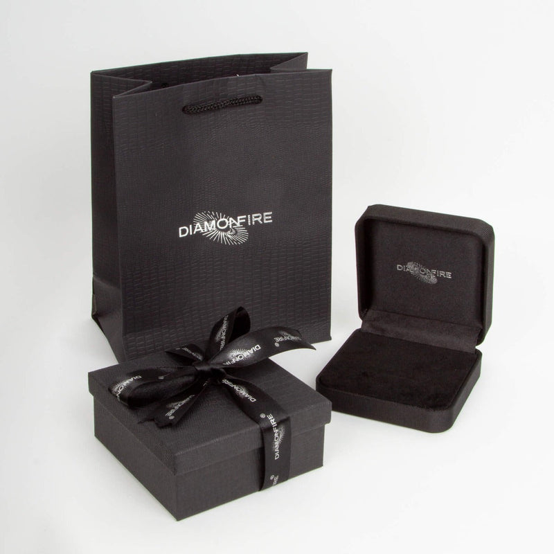 Diamonfire Shell Pearl Necklace with Zirconia Feature Clasp