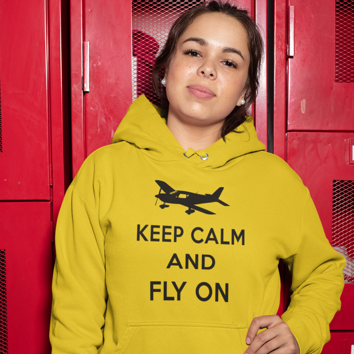 Keep Calm and Fly On Hoodie