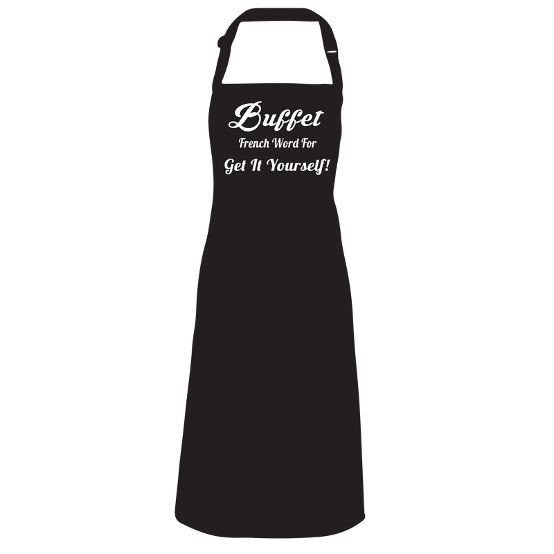 Buffet, French word for "Get it yourself" Apron