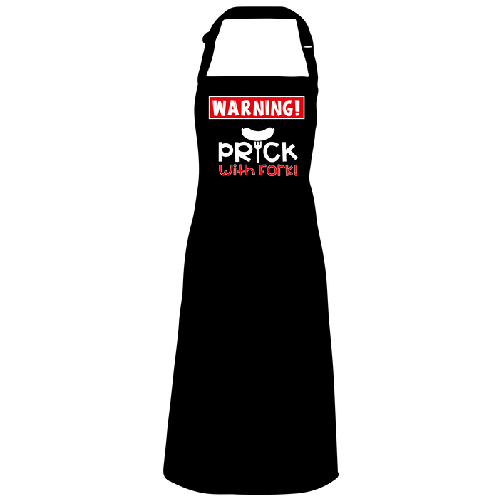 Warning Prick With Fork Apron