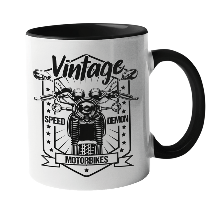 Vintage Speed Demon Motorbike Mug