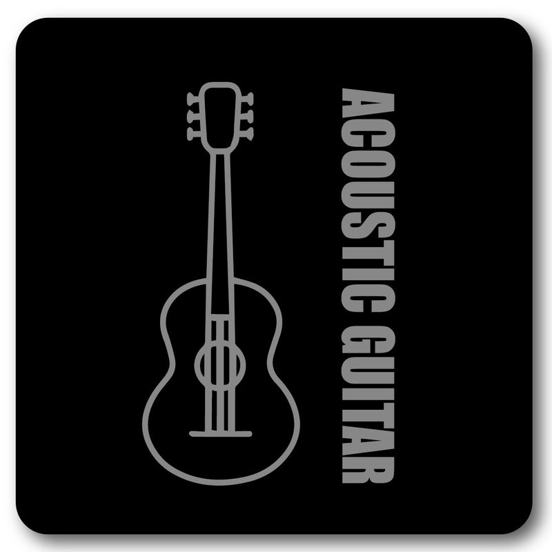 Acoustic Guitar Wall Sign