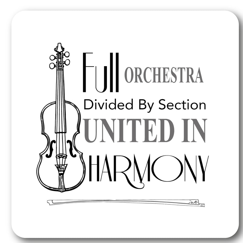 Full Orchestra Music coaster