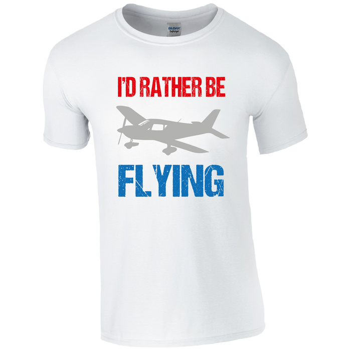 I'd Rather be Flying Pilot Humour T-shirt