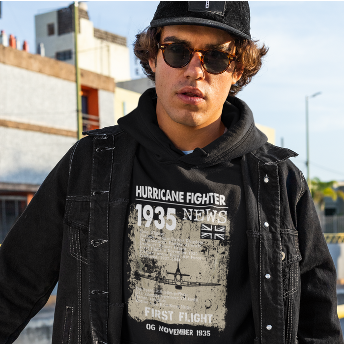 Hurricane Fighter 1935 News Hoodie