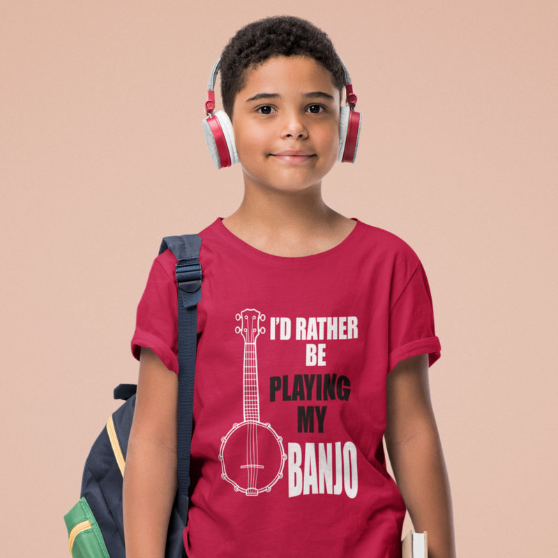I'd rather be playing my banjo Music T-Shirt
