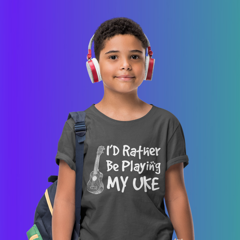 I'd rather be playing my UKE Music T-Shirt