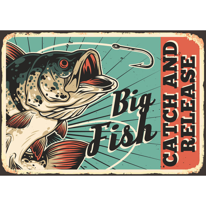 The Big Fish A3 Metal Sign